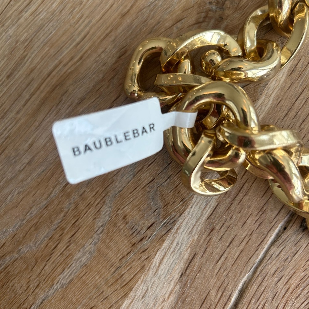Baublebar Chunky Gold Chain Link Necklace - Picture 4 of 4